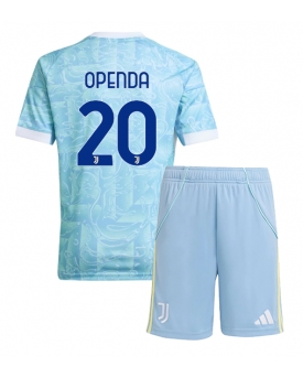 Billige Fotballdrakt Juventus Lois Openda #20 Replika Bortedraktsett Barn 2025-26 Kortermet (med bukser)